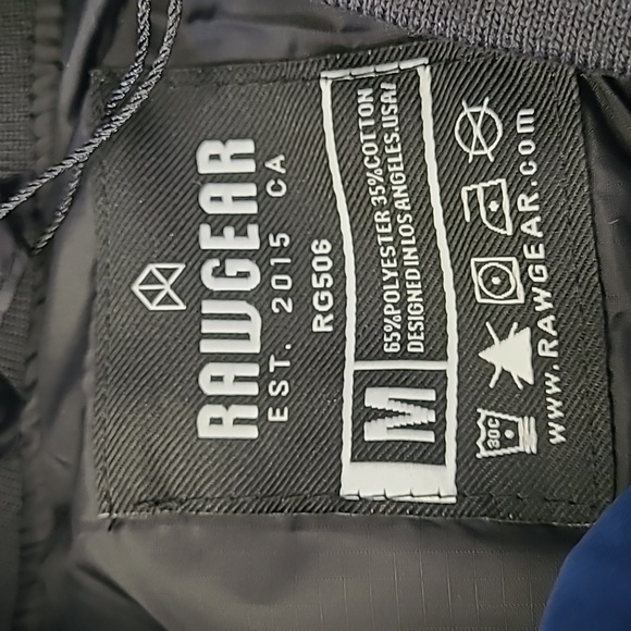 Rawgear Bomber Coat Blue Medium NWT - Picture 10 of 12